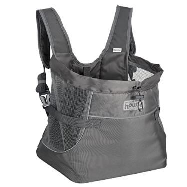 Imagem de Outward Hound PupPak Bolsa frontal para cães, média, cinza – Mochila de caminhada e acampamento mãos livres para animais de estimação pequenos de até 9 kg, alças acolchoadas, malha respirável