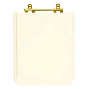 Imagem de Tampa de Vaso Poliester Square Biscuit para bacia Incepa Com Ferragem Dourada