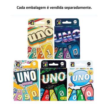 Imagem de Jogo De Cartas Uno Série Iconic Anos 1970 A 2010 Mattel