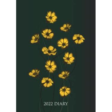 Imagem de 2022 Yellow Flowers A4 Diary: Beautiful 2022 A4 Desk Diary - Garden Lovers Journal - Week to View on 2 Pages - Year Planner/Organiser (8.27" x 11.69")