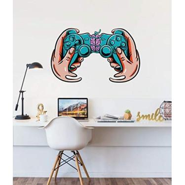 Imagem de Adesivo de parede infantil Gamer jogo tamanho 50cmx 80cm