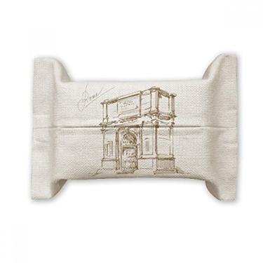 Imagem de Arco de Constantine Roma Constantine Suporte de capa de papel para lenços faciais Saco de linho de algodão