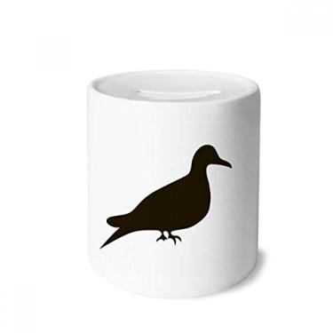 Imagem de DIYthinker Porta-moedas de cerâmica com desenho de animal de pombo preto