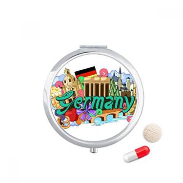 Imagem de Novo castelo de pedra de cisne cerveja Alemanha caixa de armazenamento de medicamentos dispensador de comprimidos