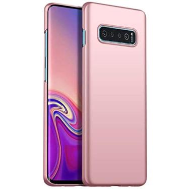 Imagem de Capa Capinha Protetora Para Galaxy S10 Normal Tela De 6.1 Polegadas Case Acrílica Fosca Ultra Fina, Luxuosa Premium Super Diferente - Danet (Rosê)