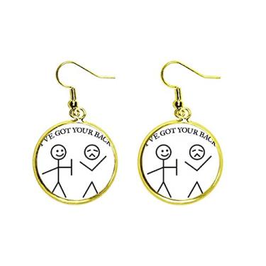 Imagem de Back Line Body Art Deco Presente Fashion Orelha Pendente Dourado Brinco Joia Feminina