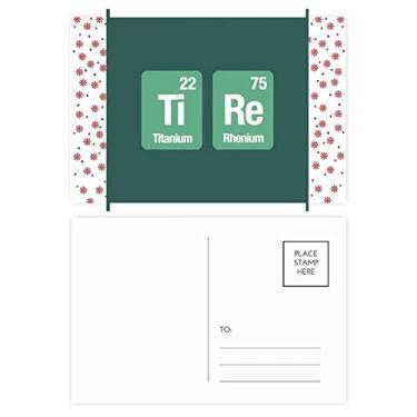Imagem de Tire Chemical Element Science Christmas Christmas Flower Celebration Cartão postal Blessing Mailing Card