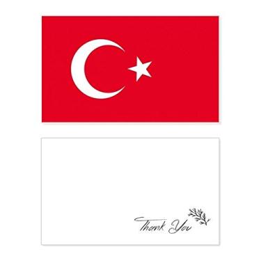 Imagem de Bandeira nacional da Turquia, país da Ásia, cartão de agradecimento, aniversário, saudações, casamento, agradecimento