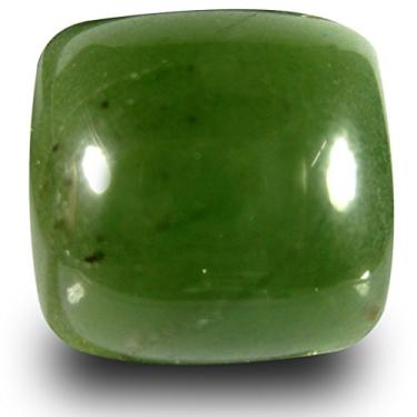 Imagem de 21,20 ct almofada corte cabochão (17 x 16 mm) pedra preciosa natural serpentina não aquecida verde oliva