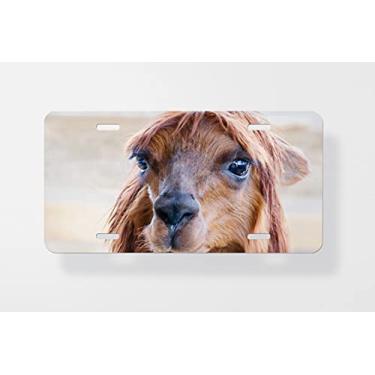 Imagem de Capa para placa de carro Alpaca 2 2 – Capa para placa de carro – Capa para moldura da placa de carro 15 x 30 cm