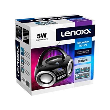 Imagem de Rádio Portátil Lenoxx Boombox Bluetooth, Rádio FM e CD Player - 5W