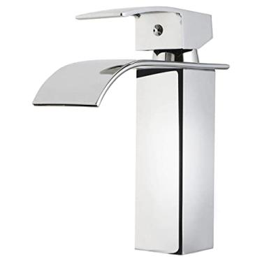 Imagem de Torneira Banheiro Cascata Baixa Misturador Monocomando Cromado, MM House