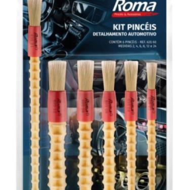 Imagem de Kit Pincéis Roma Detalhamento Automotivo