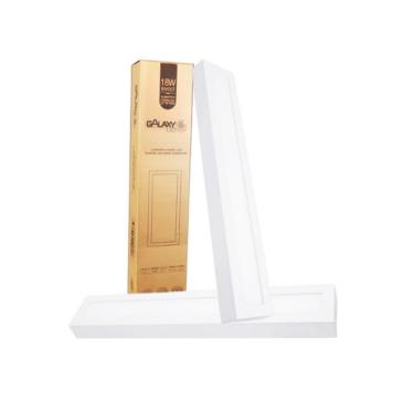 Imagem de Luminária Painel Led 18w Retangular Sobrepor 10x60cm Quente