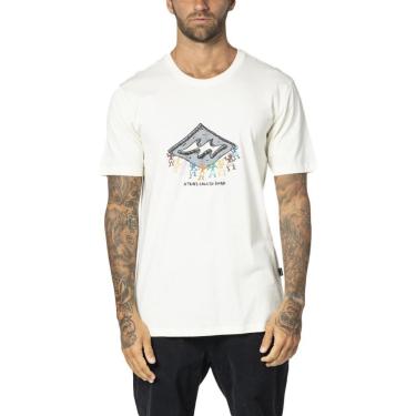 Imagem de Camiseta Billabong Theme Diamond WT23 Masculina Off White