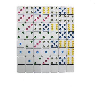 Imagem de Dominó Double Six Dominoes Set Of 28 Novo Século NS1396-Unissex