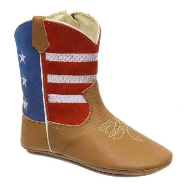 Imagem de Bota Country Baby Estampada Vermelha Classic 32129