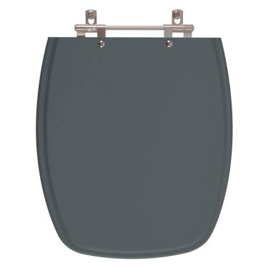 Imagem de Tampa de Vaso em MDF Primula Plus Cinza Escuro para bacia Fiori