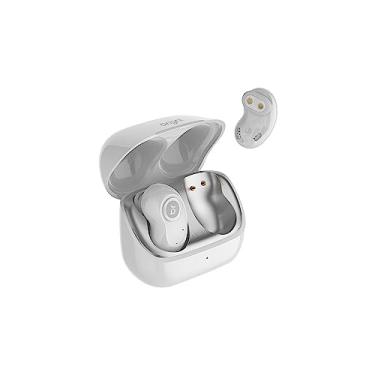 Imagem de Bright, Fone TWS Invisible Bluetooth: 5.1 na cor Branco, Com Controle de Volume e Atendimento de Chamada, Possui Indicador Luminoso, Liga e Desliga Automaticamente, Resistente a Suor e Água