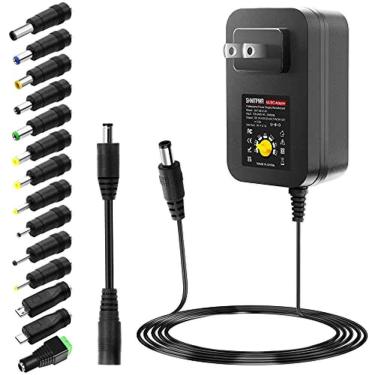 Imagem de SHNITPWR 30W Fonte de Alimentação Universal 3V 4.5V 5V 6V 7.5V 9V 12V Adaptador Variável Ajustável AC/DC com porta USB de 5V 2.1A, 100V-240V AC para D