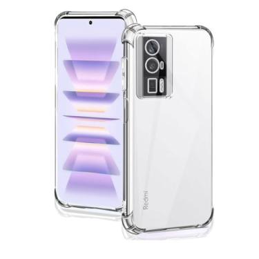 Imagem de Capa Capinha Anti Impacto Transparente Compatível Com Poco F5 Pro 5G - (Hard Glass Store)