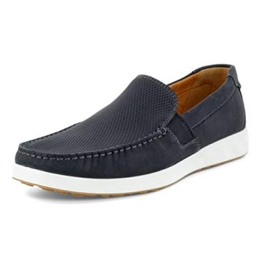 Imagem de ECCO Mocassim masculino Lite Moc Summer Driving Style, Preto/Preto Perfurado, 11-11.5