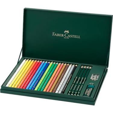 Imagem de Faber-Castell Lápis de cor Polychromos Art & Graphic, conjunto de presente, mídia mista, multicolorido, conjunto de presente policromos, para arte, artesanato, desenho, esboços, casa, escola,