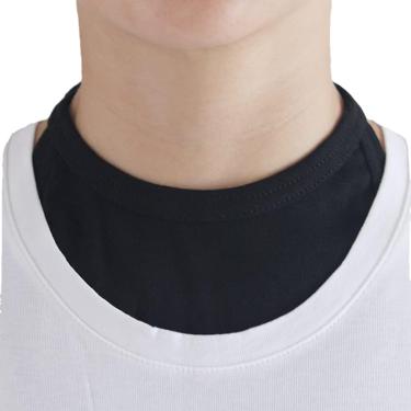 Imagem de Protetor de estoma de pescoço, protetor de incisão de traqueia, para protetor de estoma ajustável, curativo de barreira de umidade, capa de chuveiro para laringectomia, traqueostomia, preto,