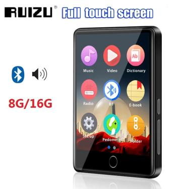 Imagem de 8GB 16GB RUIZU M7 Bluetooth 5.0 MP3 Player Built-in Speaker 2.8 Polegada Tela de Toque Completa HIFI