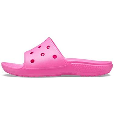 Imagem de CROCS Classic Crocs Slide K - Electric Pink - J2 , 206396-6QQ-J2, Kids Unisex , Electric Pink , J2