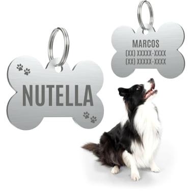 Imagem de Placa Pingente Plaquinha De Identificação Pet Cachorro