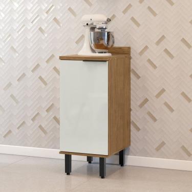 Imagem de Balcão para Cozinha 1 Porta Toscana Espresso Móveis Freijó/Off White