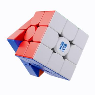 Imagem de Quebra-cabeça magnético 3x3 MoYu WeiLong V10 WRM - Cubo de competição sem adesivo - versão mágica