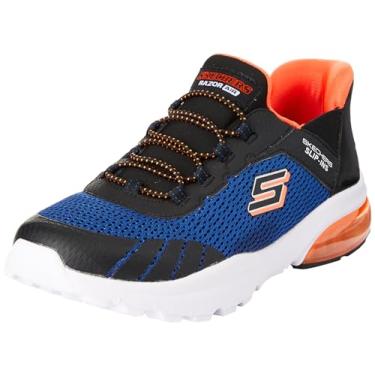 Imagem de Skechers Tênis masculino Razor Air-Hyper-Brisk, Azul royal/preto, 13 Little Kid