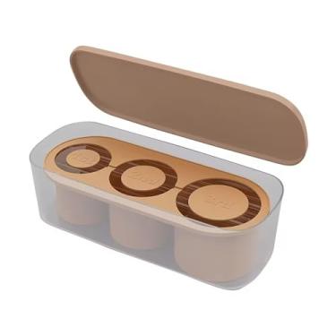 Imagem de FYUEROPA Bandeja grande de silicone para cubos de gelo de 20 a 850,5 a 1,134 g, molde de gelo de cilindro oco de silicone com tampa e caixa para uísque, coquetéis, bebidas e freezer - compatível com