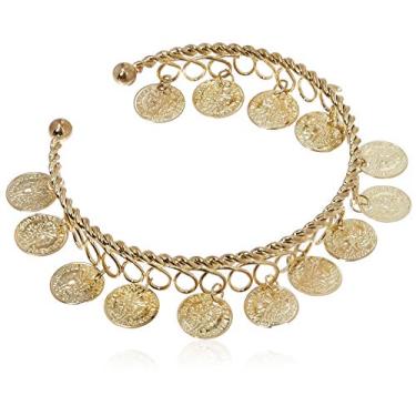 Imagem de Rubies Costume Co. Pulseira feminina de moedas de ouro acessório de fantasia, Conforme mostrado., tamanho nico
