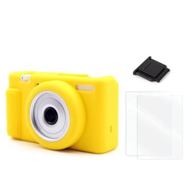 Imagem de Capa para câmera Sony ZV-1F – Capa protetora de silicone, protetor de tela e capa de sapato quente [2 unidades]