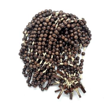 Imagem de Combo Terços em Madeira Bolas 8 mm - 10 unidades