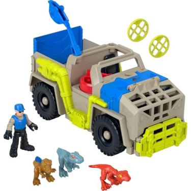 Imagem de Imaginext, Veículo de Brinquedo Rastreadora de Dinossauros Jurassic World, Para Crianças a Partir de 3 Anos