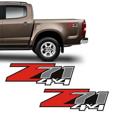Imagem de Par Adesivos Z71 S10 Silverado D20 Emblema Lateral Chevrolet - SPORTIN