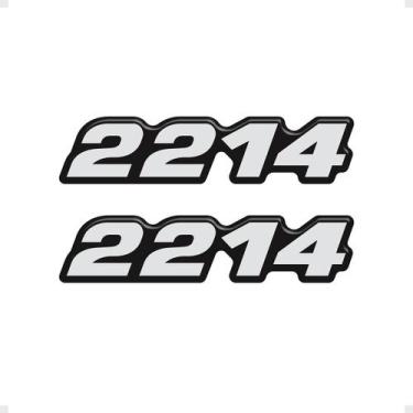 Imagem de Par Adesivos 2214 Caminhão Mb Mercedes Resinado - Generico - SPORTINOX