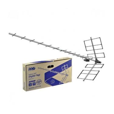 Imagem de Antena proeletronic uhf digital yagi - alto ganho banda total 18