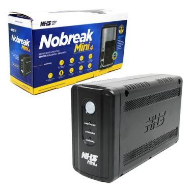 Imagem de Nobreak 700VA NHS Mini 4, Ent. Bivolt, Saida 120V, 6T, Bateria Interna