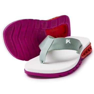 Imagem de Chinelo Kenner Rakka Masculino - Branco e Rosa - 37