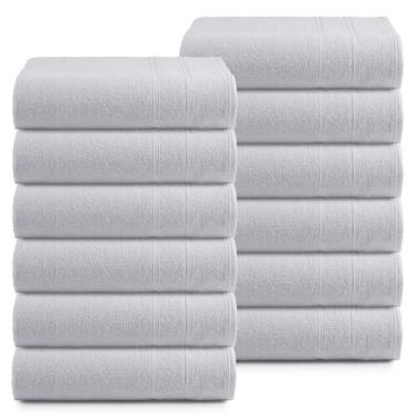 Imagem de Kit 10 Toalhas de Banho Branca Pet Shop Clínica Hospital Barbeiro - Ar