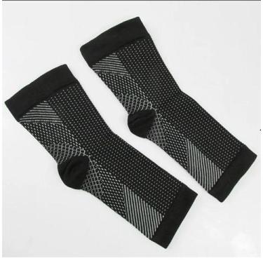 Imagem de Meias Anti Fadiga Preta P Inchaco Sem Ponteira Unisex Lesão - COMPRESS