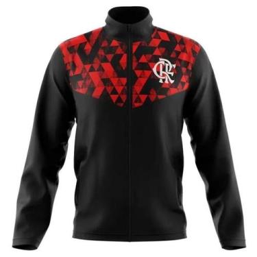 Imagem de Jaqueta Infantil Flamengo Braziline Sleeve, 4, Preto, Vermelho