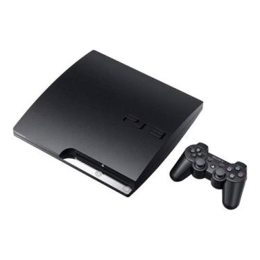 Imagem de Console PS3 Slim 120gb Standard Cor Charcoal Black, PS3 SLIM