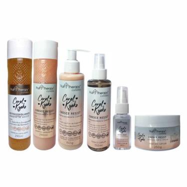 Imagem de Kit Cresce Resist Carol Kyoko (2Sh+Tônico+Masc.+Leave-in+Óleo) - Left