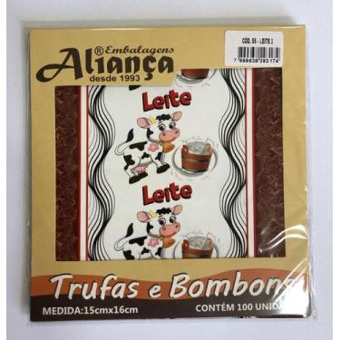Imagem de Embalagem para trufas Aliança 15x16cm 100un / - Aliança Embalagens, Le